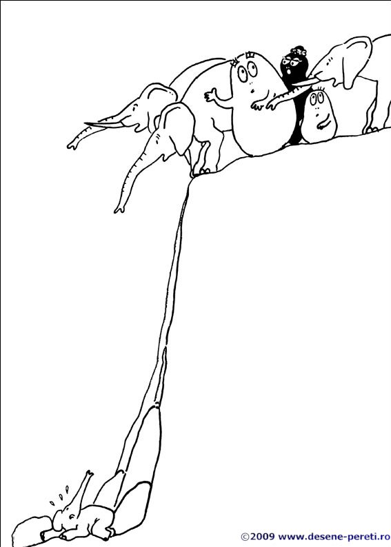 barbapapa desene colorat